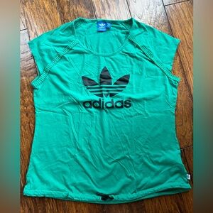 Adidas Green Relaxed Short Sleeve Tee